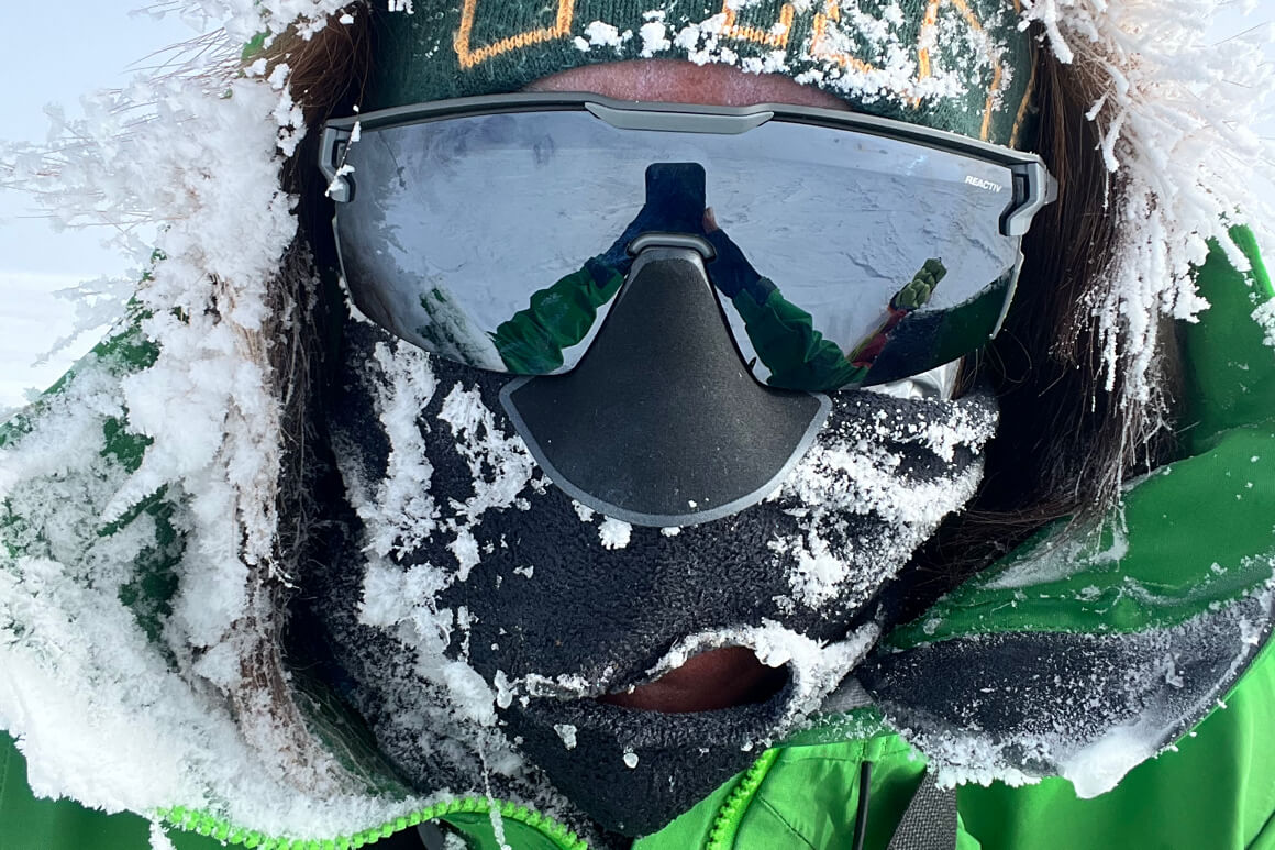 caroline cote at the south pole
