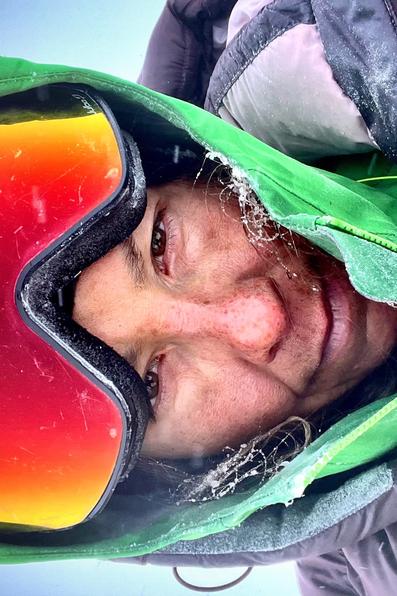 caroline cote at the south pole