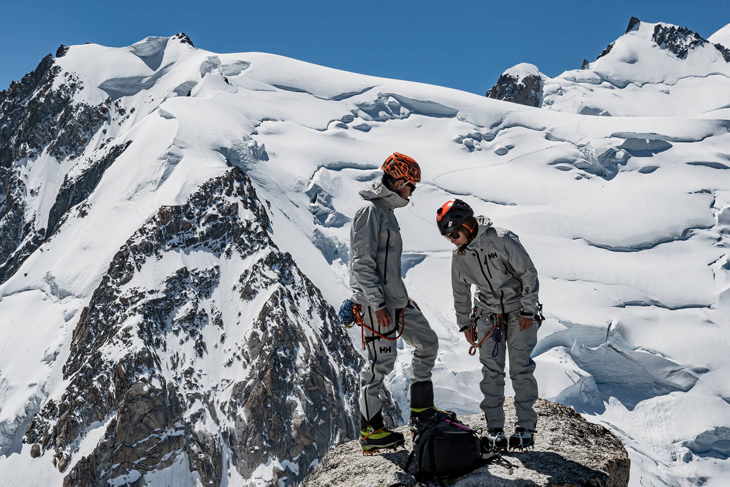 hikers on a ridge