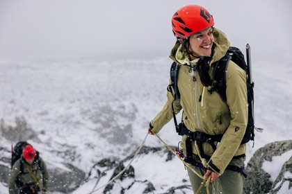 woman hiking