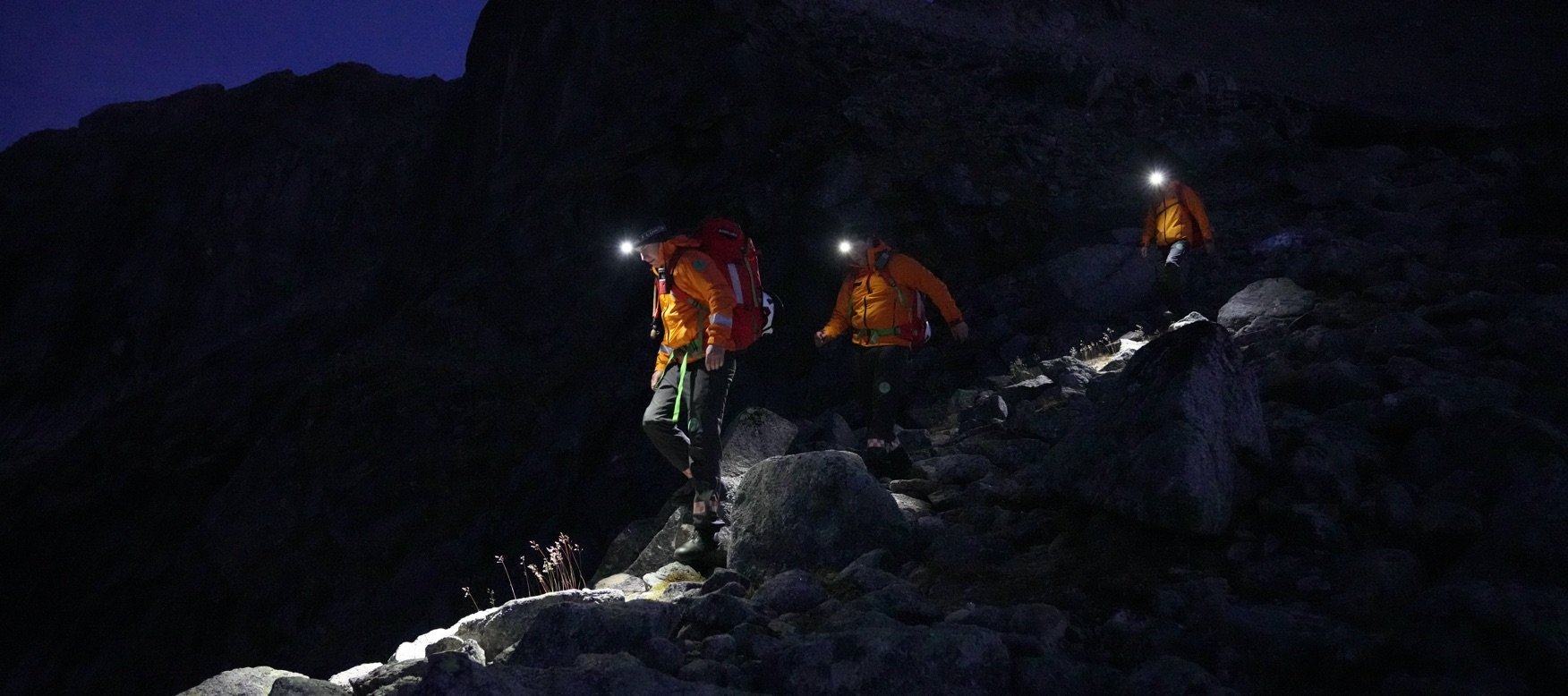 the team in the dark
