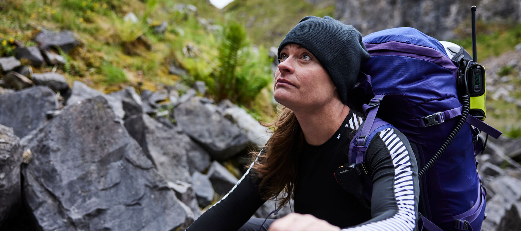 woman hiking