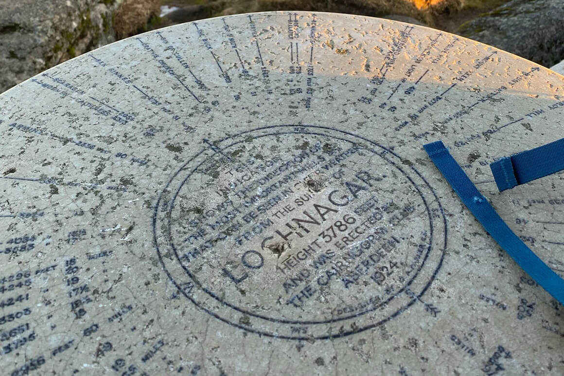 The stone at the top of Lochnagar