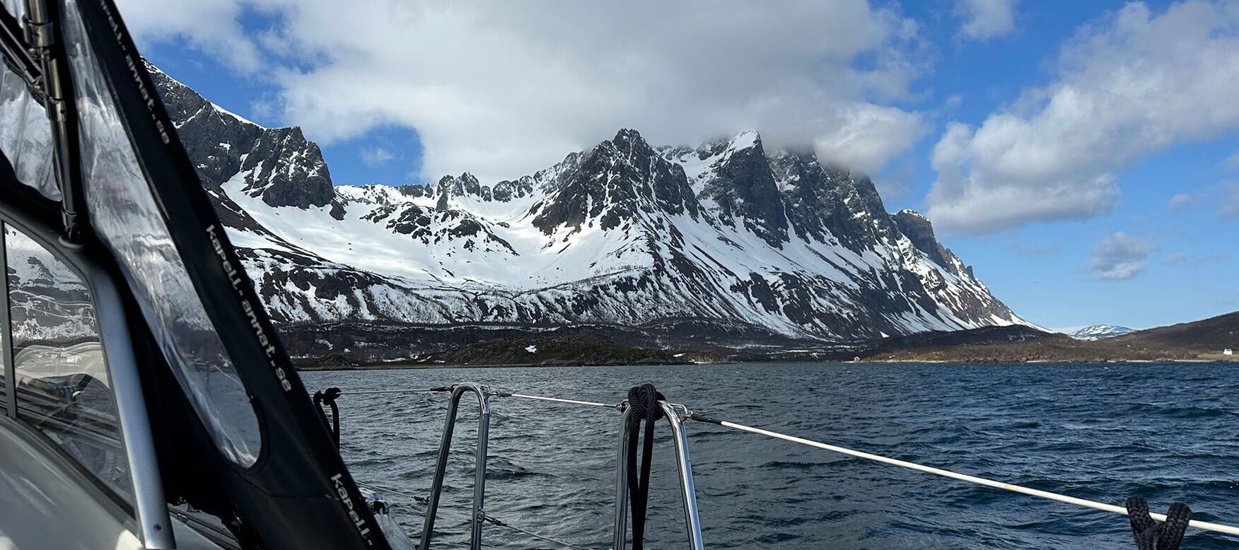 View of Kvænangstindan on the coast of West-Finnmark