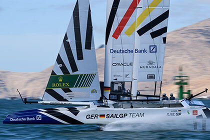 Germany SailGP Team's boat at full speed