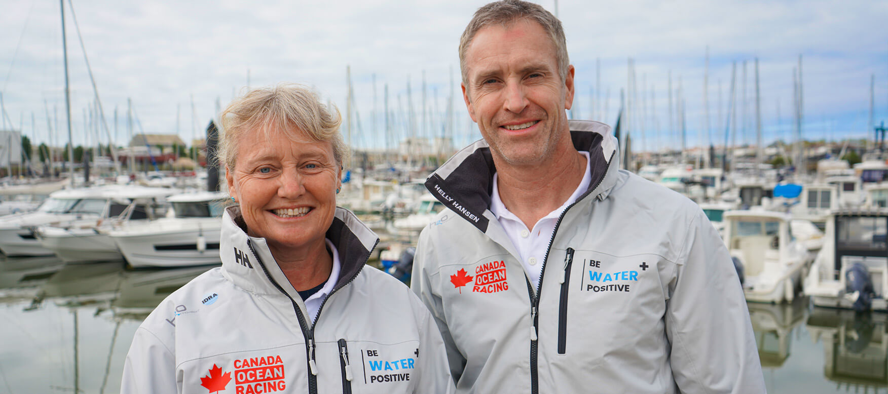 Pip Hare and Scott Shawyer of the Canada Ocean Racing Team