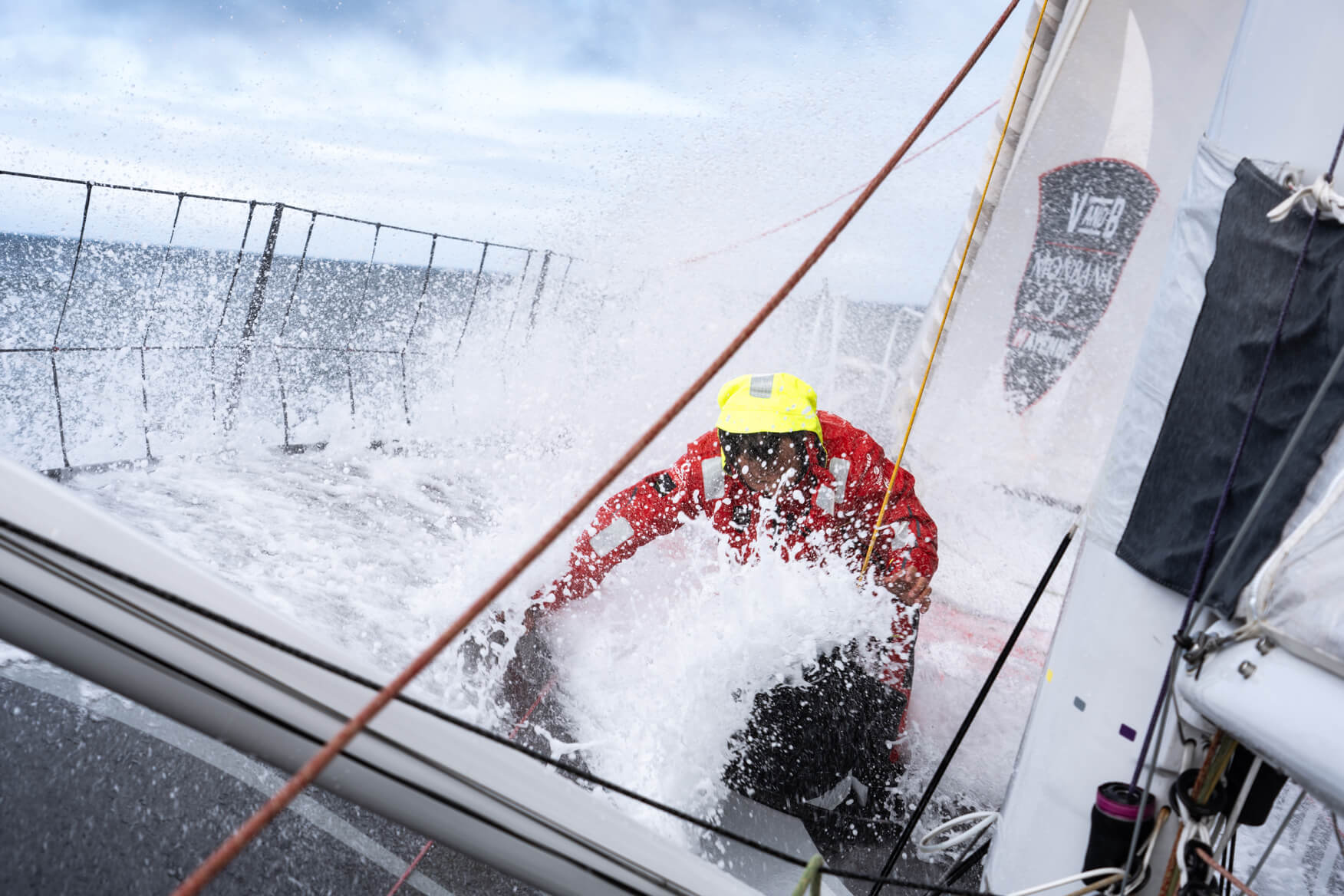 sailor in helly hansen gear racing the vendee globe