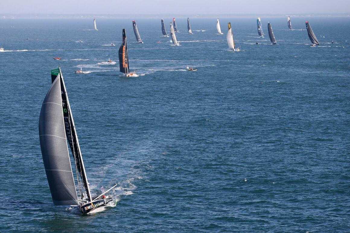 boats racing in the vendee globe