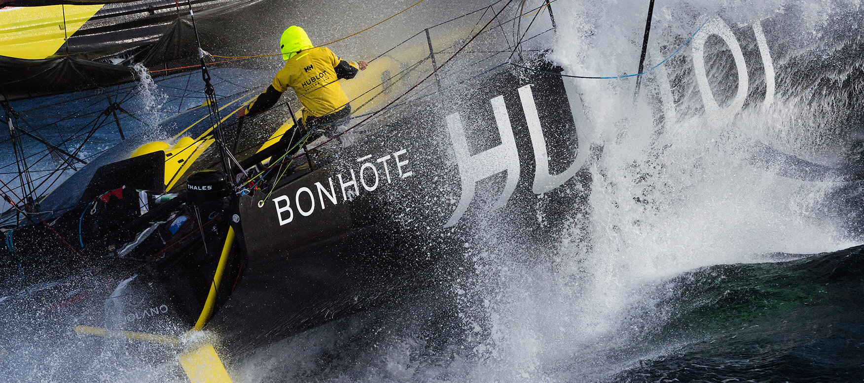 sailboat on the water racing the vendee globe