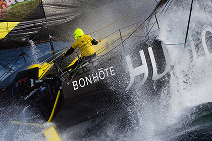 boat on the water sailing vendee globe