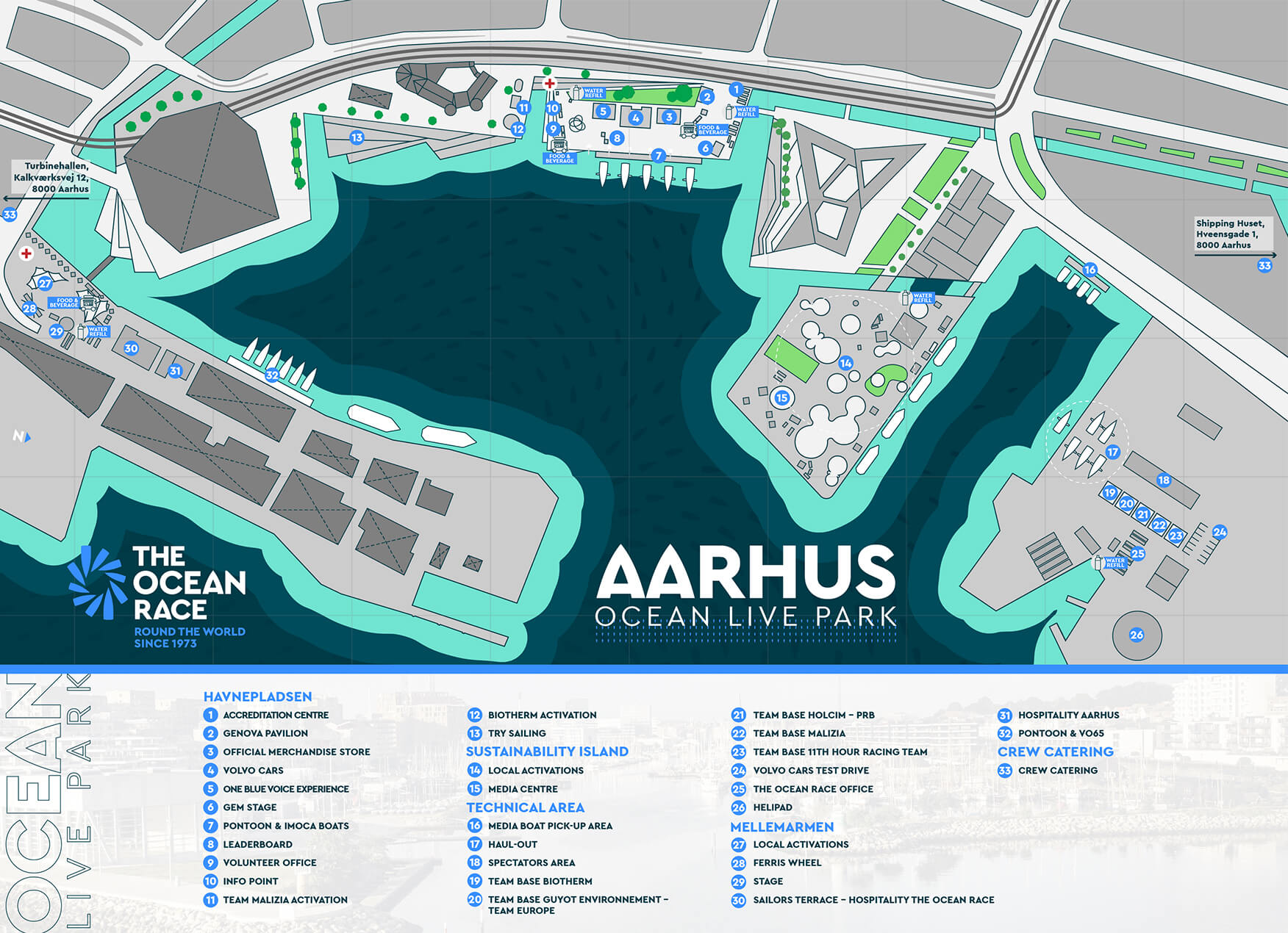 Map Aarhus Ocean Live Park