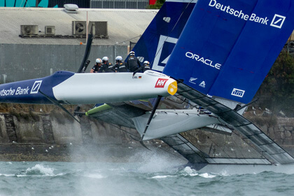 SailGP boats racing