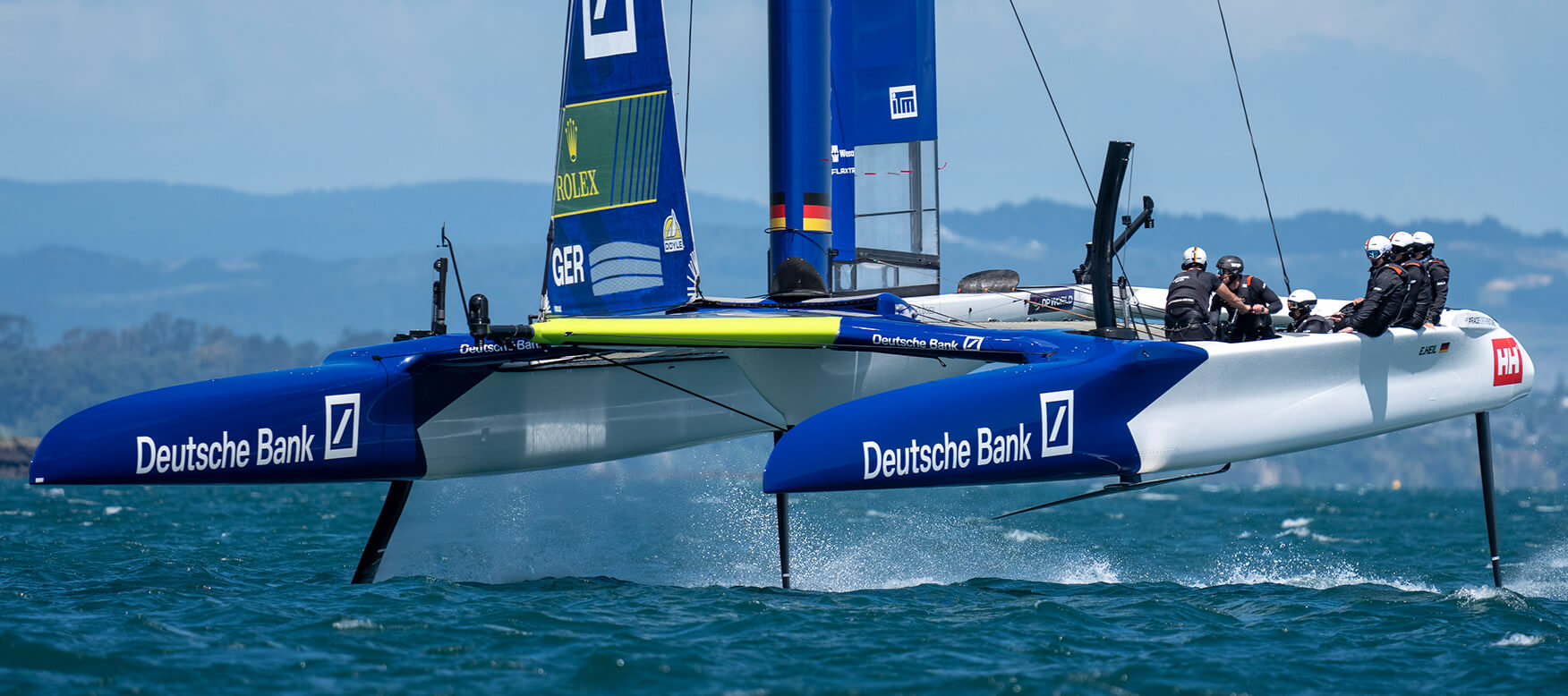 The Germany SailGP Team racing