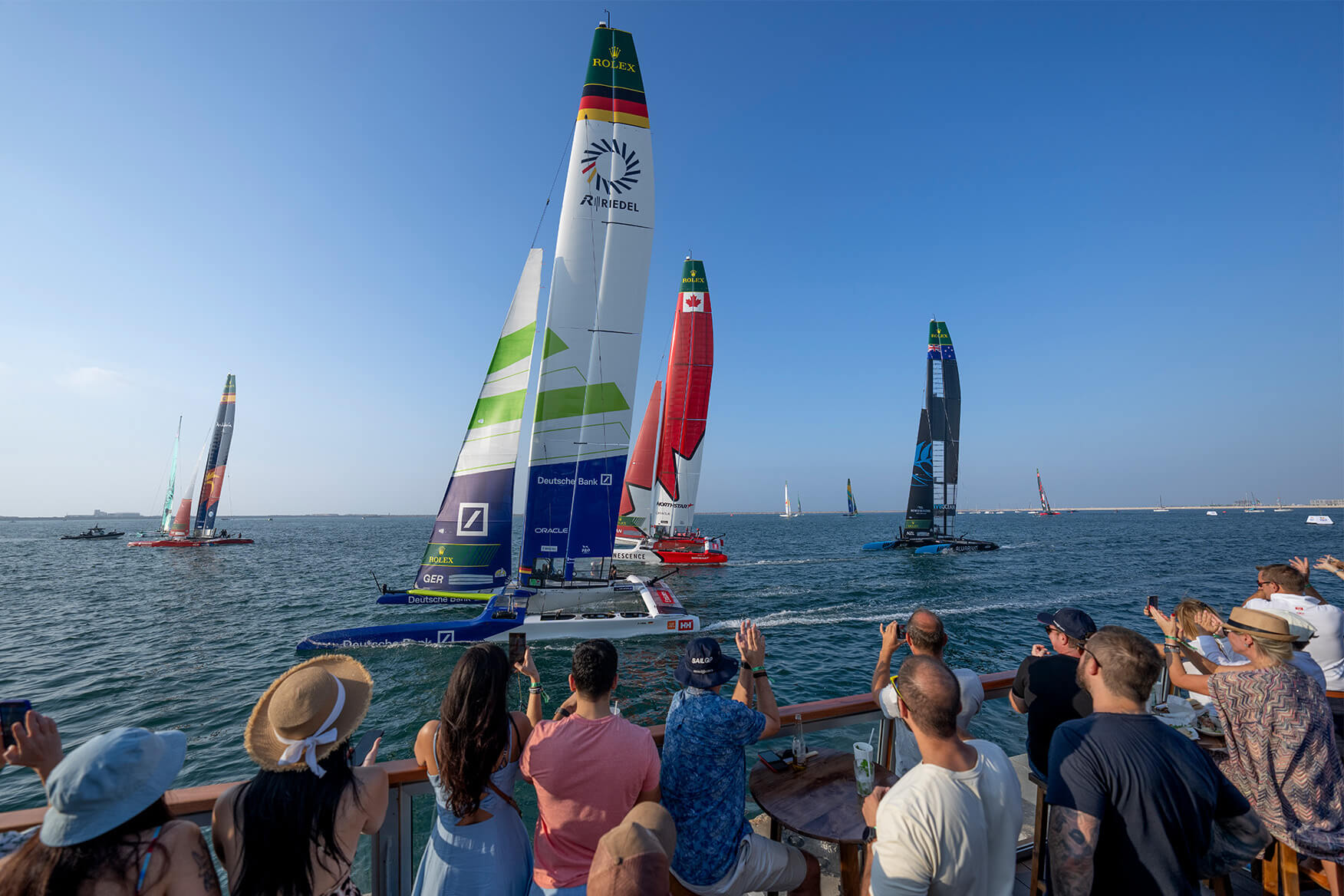 foiling sailing boats racing