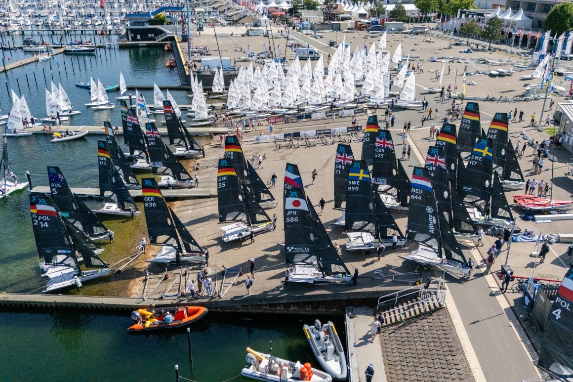 sailboats in the marina