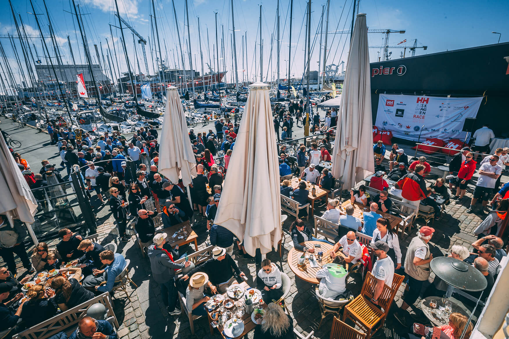 sailors in the marina after The Skagen Offshore Race