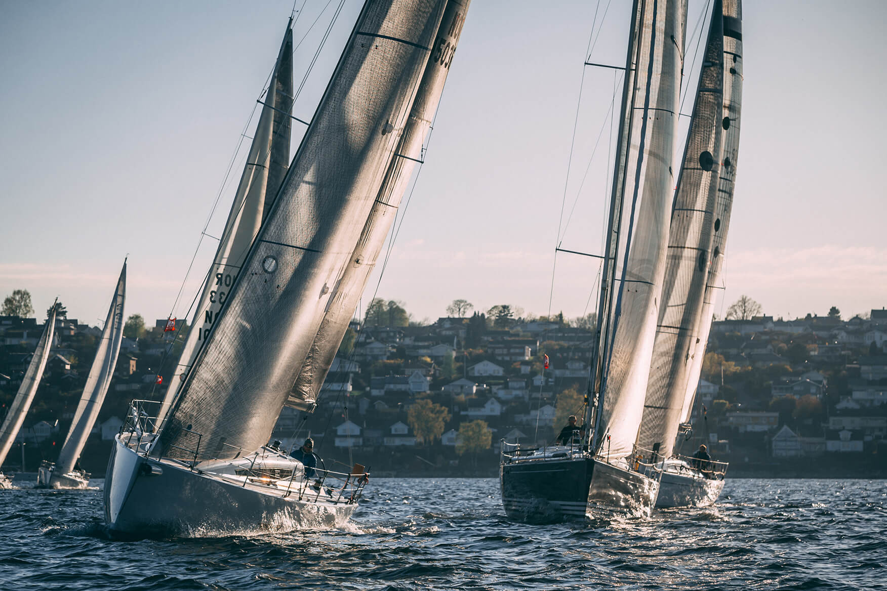 Sailboats in the Skagen Offshore Race