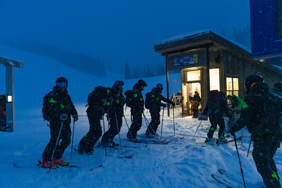 ski patrollers