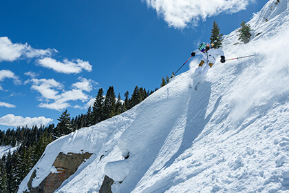Madison Ostergren skiing at Vail  Mountain