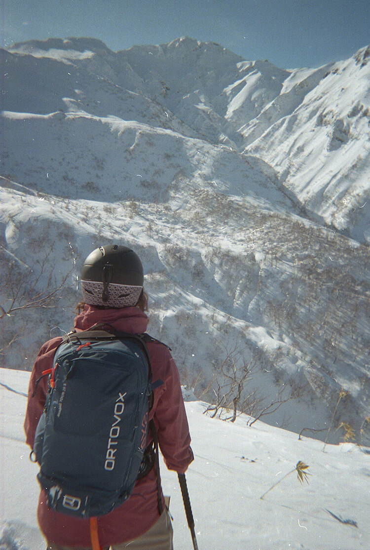 skier in the backcountry