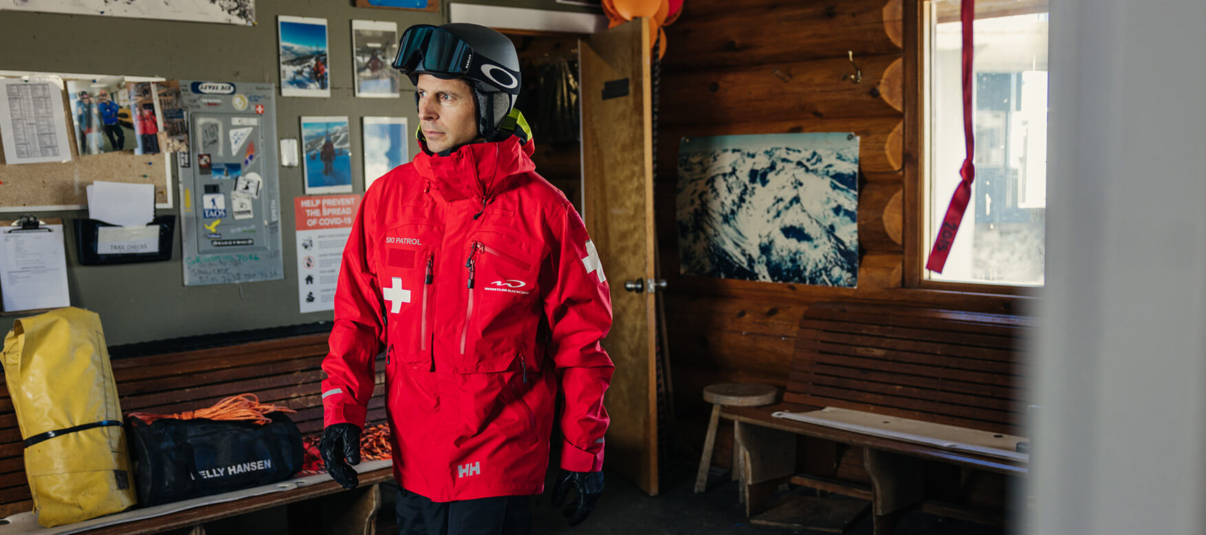 man in ski jacket 