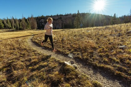 woman running