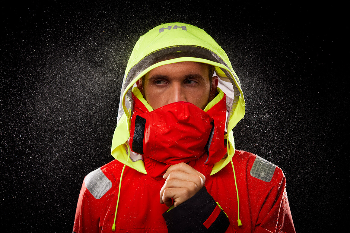 Man in sailing jacket