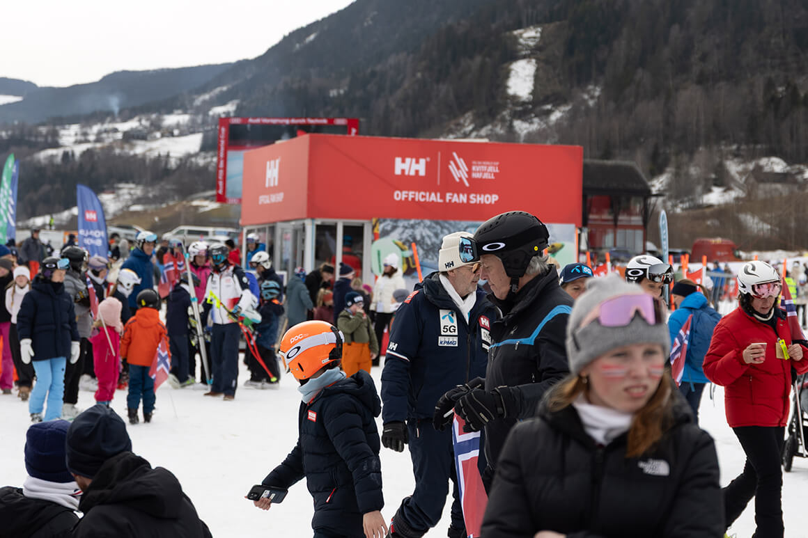 Finish area at Kvitfjell World Cup