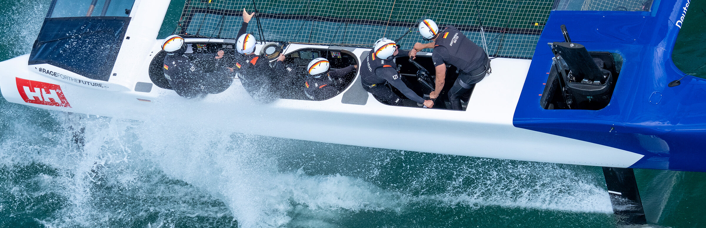 SailGP Germany team racing on the water