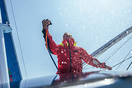 woman sailing