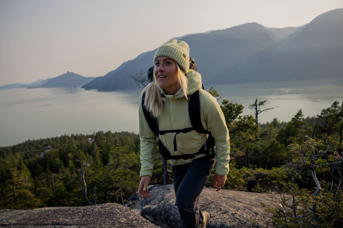 woman hiking
