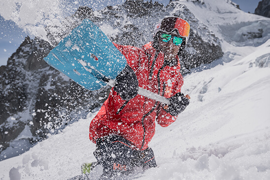 shoveling snow