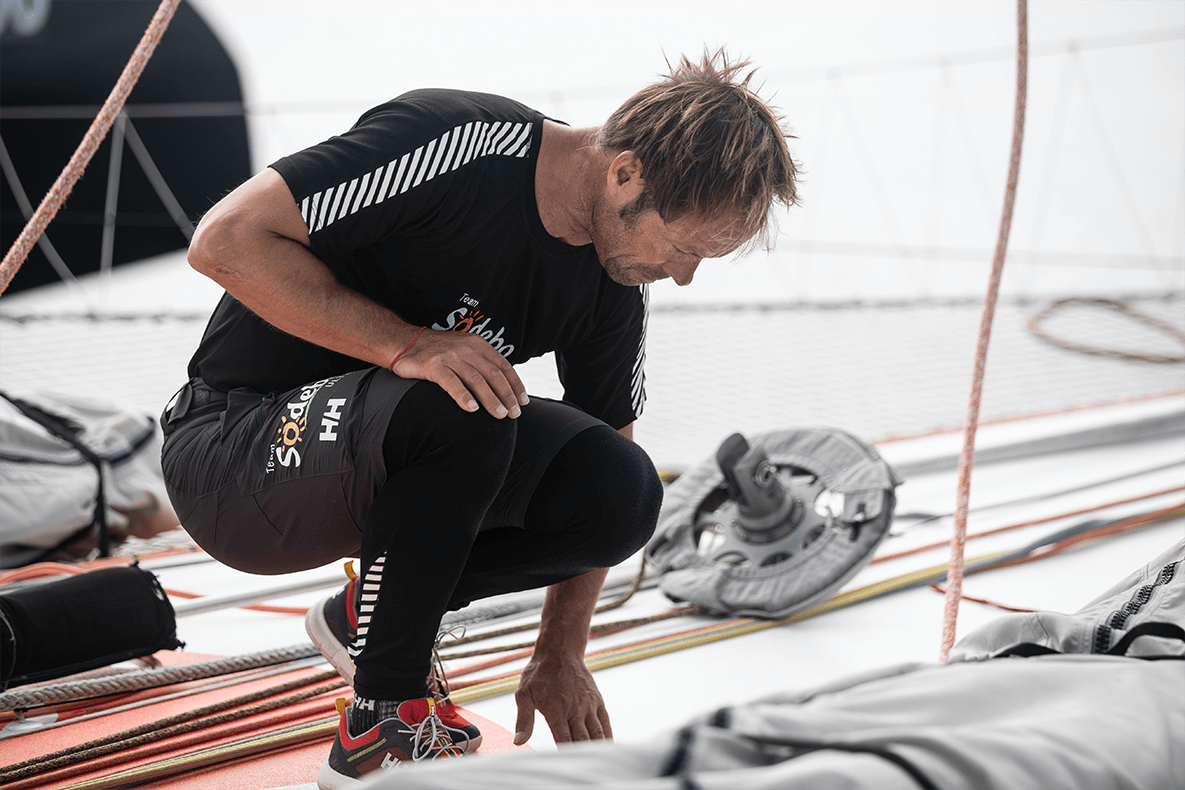 man on sailboat